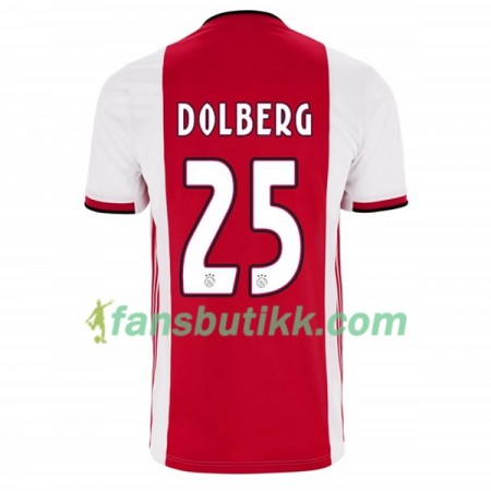 Fotballdrakt AFC Ajax Kasper Dolberg 25 Hjemmetrøye 2019-2020 Kortermet